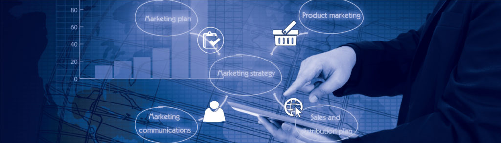 marketing strategy in a nutshell showing marketing communications product marketing and sales and distribution plan